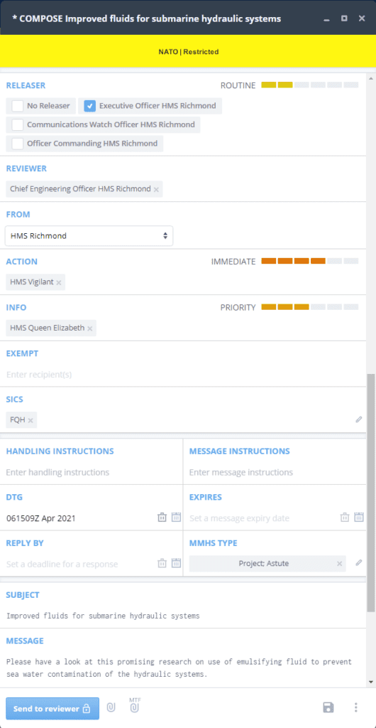 Military Messaging Client Isode