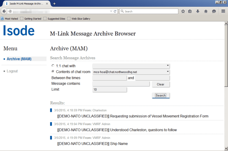 M-Link Archive and Search - Isode